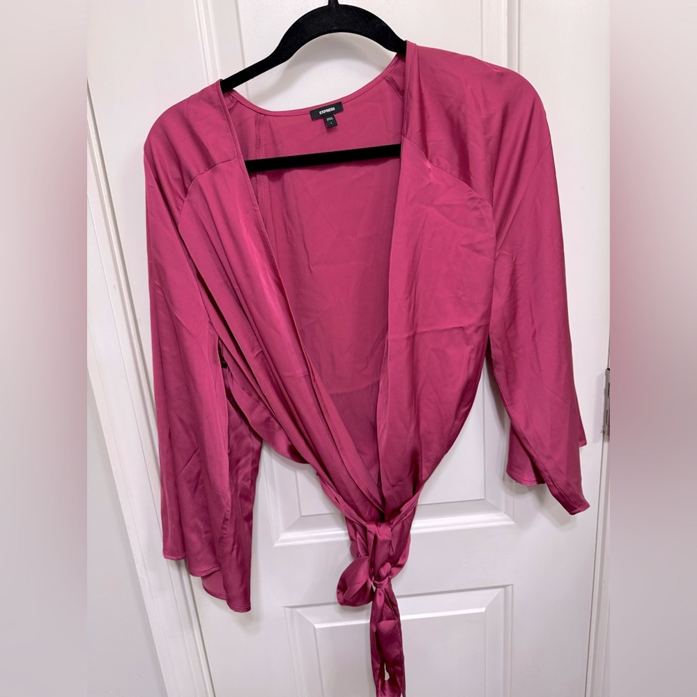 Worn one time only Express wrap top